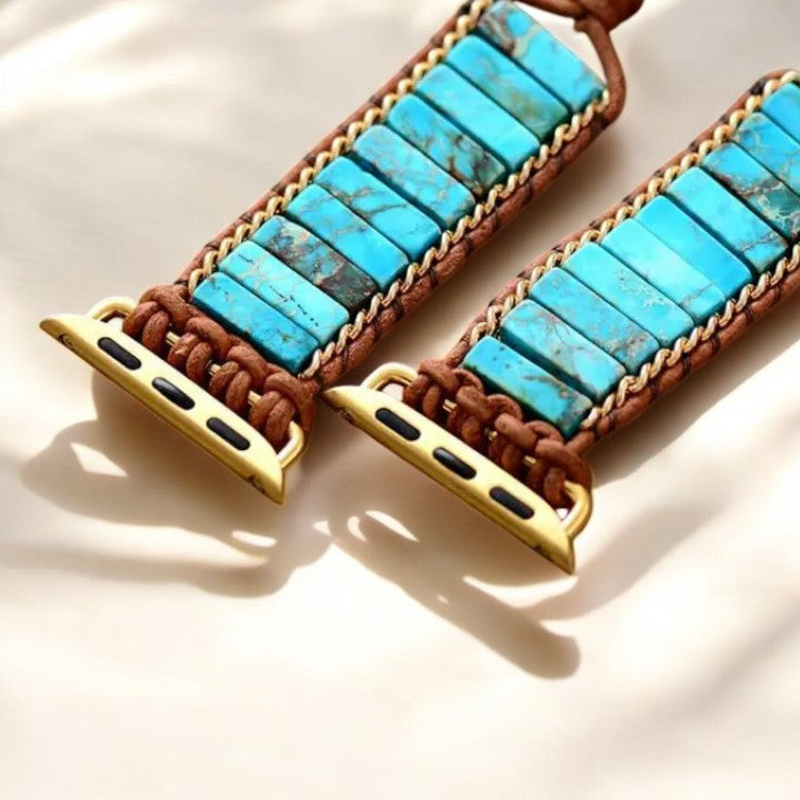 Bracelet Apple Watch en protection turquoise native