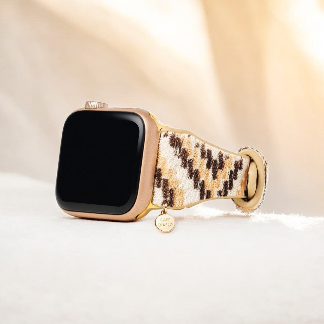Bracelet Apple Watch en cuir Ebony Escalade