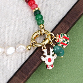 Bracelet charm de joie de Noël