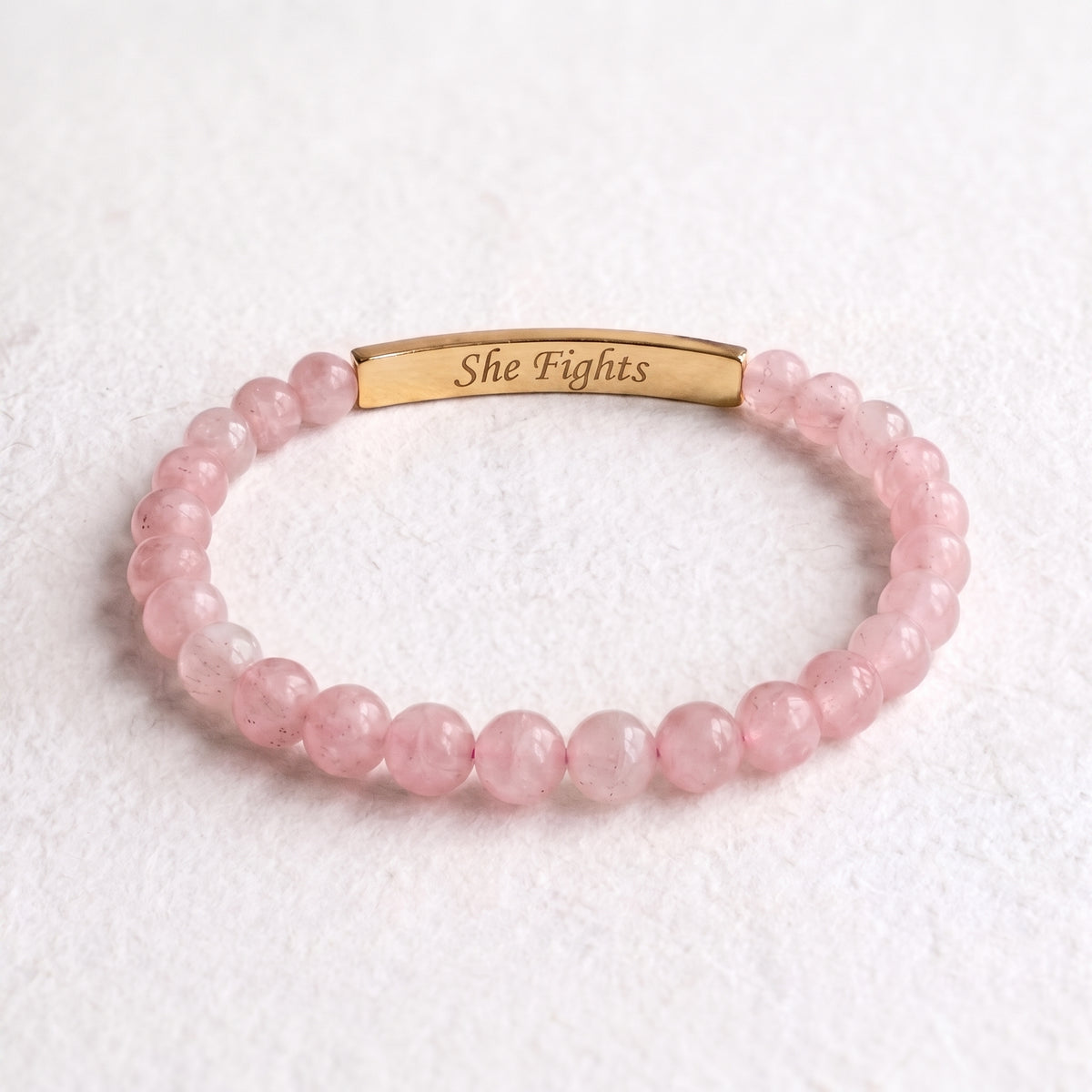 Bracelet du Mois de sensibilisation au cancer du sein – Elle se bat