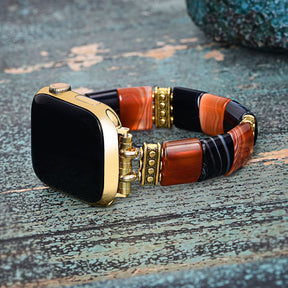 Bracelet Apple Watch Halloween Rayures Hantées