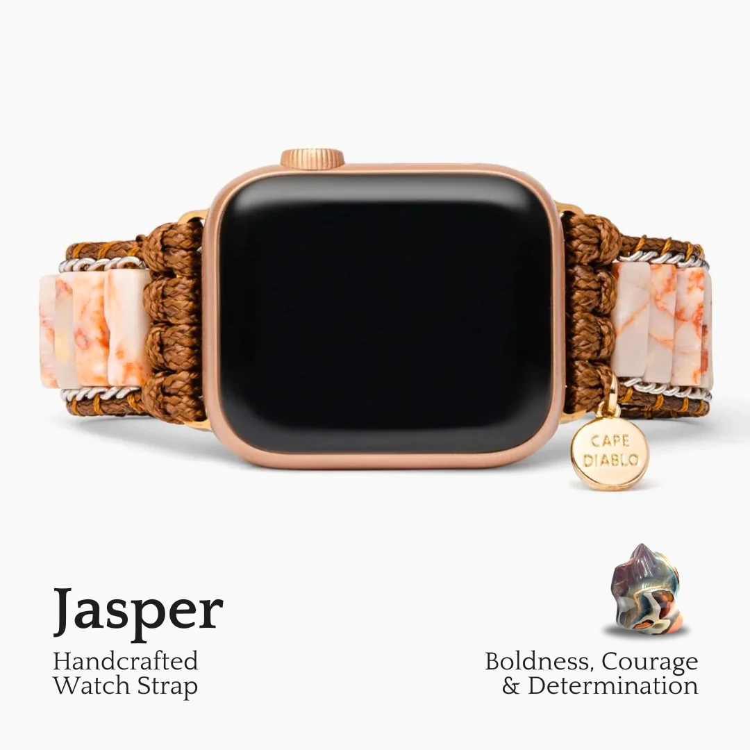 Bracelet Apple Watch délicat en jaspe impérial