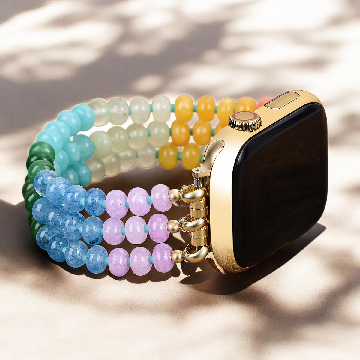Bracelet extensible Rainbow Glow Stone Apple Watch