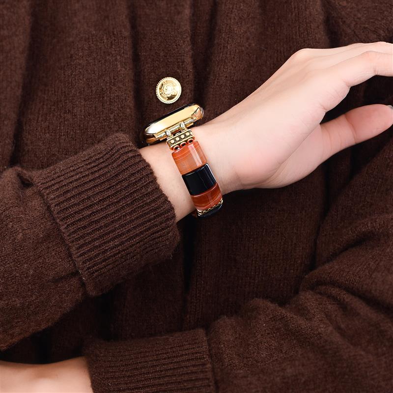 Bracelet Apple Watch Halloween Rayures Hantées