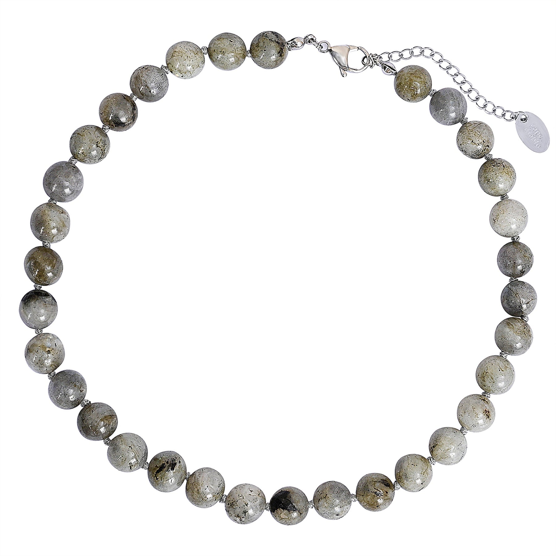 Collier ras-du-cou en labradorite mystique