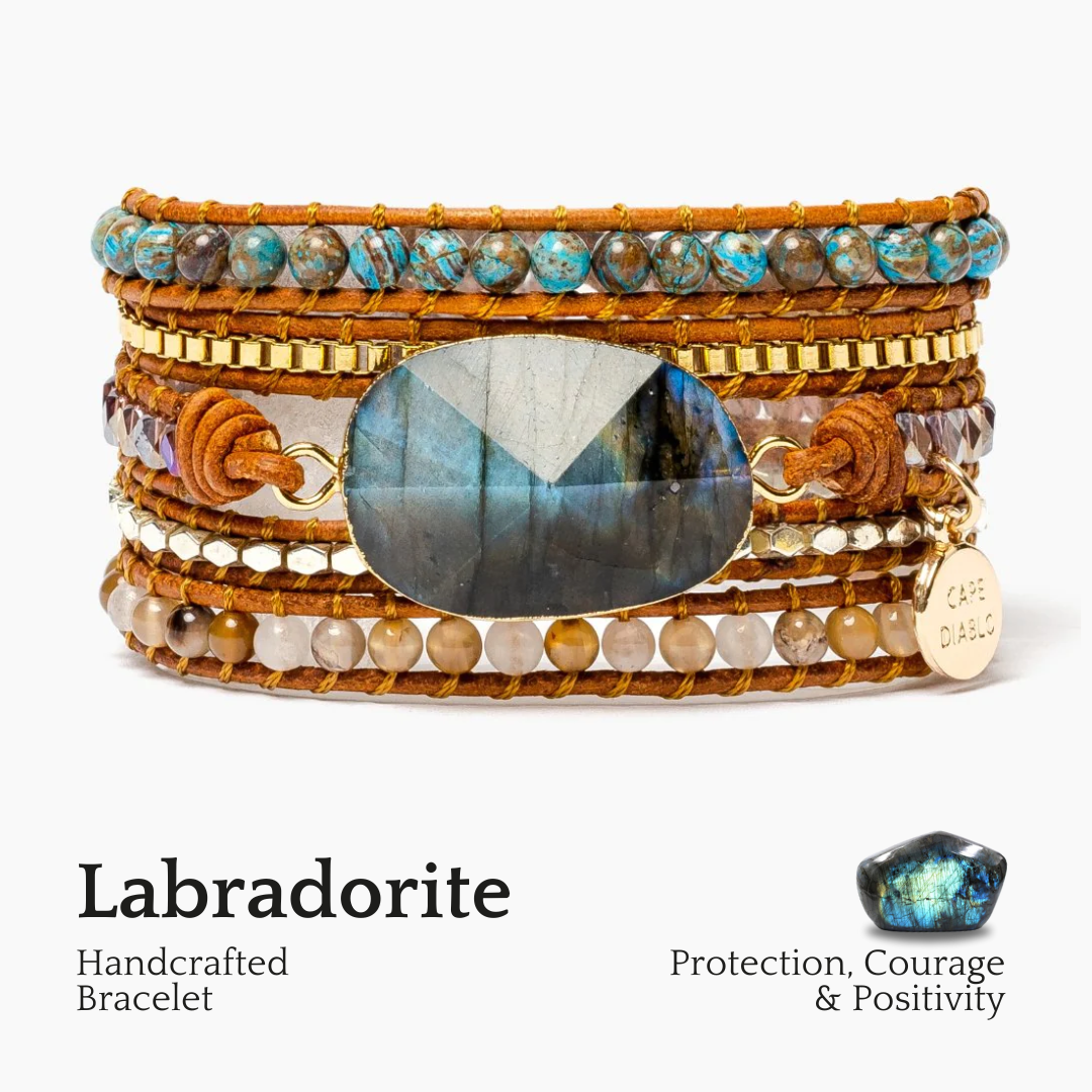 Bracelet enroulé Labradorite Vagabond