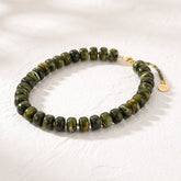 Collier épais vert lueur forestière