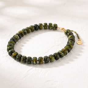 Collier épais vert lueur forestière