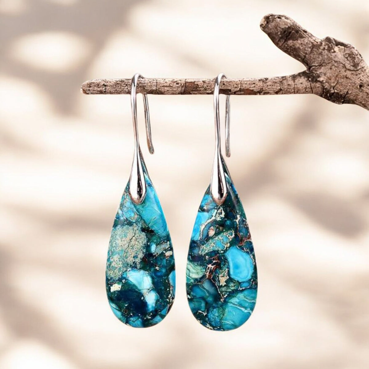 Boucles d'oreilles goutte d'eau Protection de l'énergie océanique