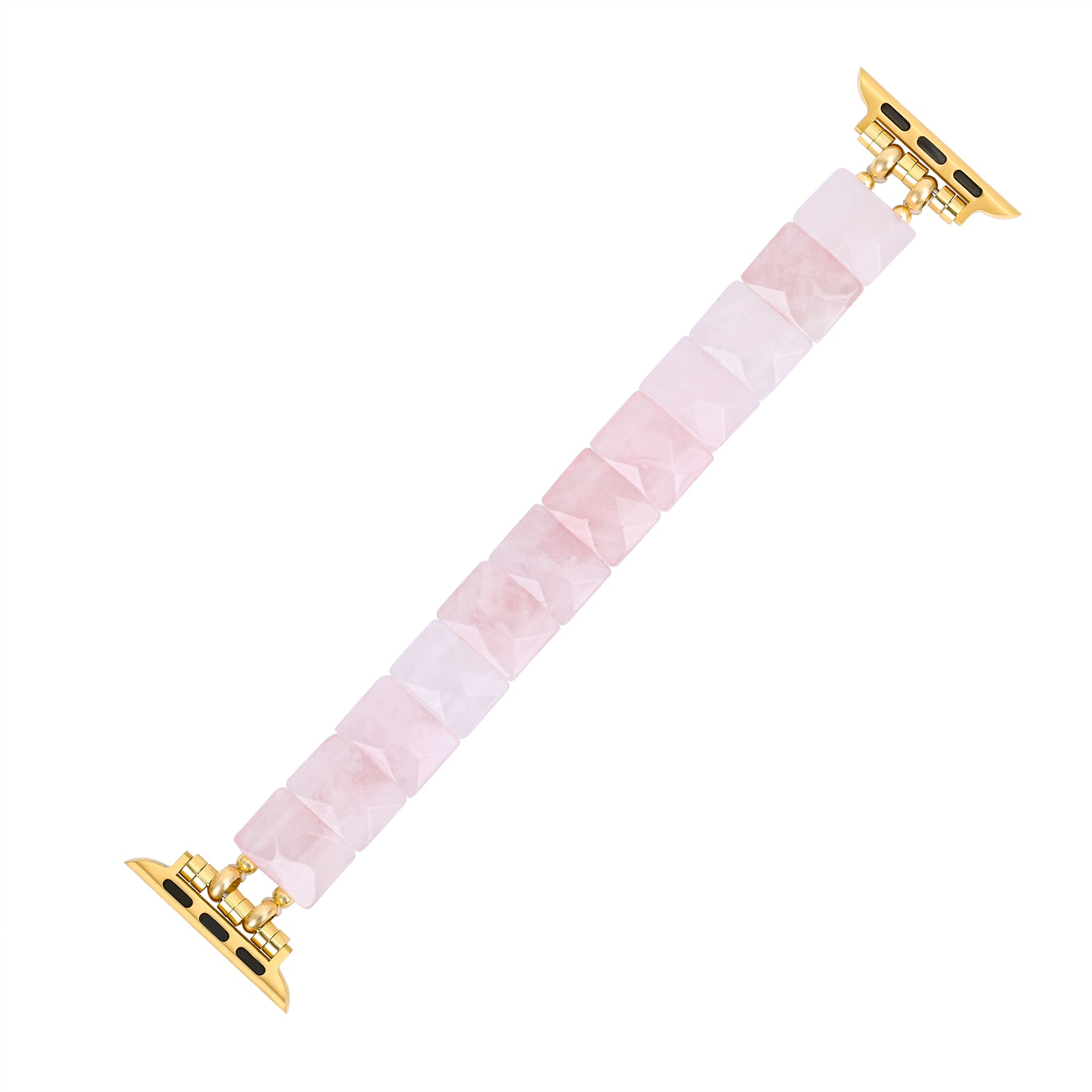 Bracelet extensible en quartz couleur rose pour Apple Watch