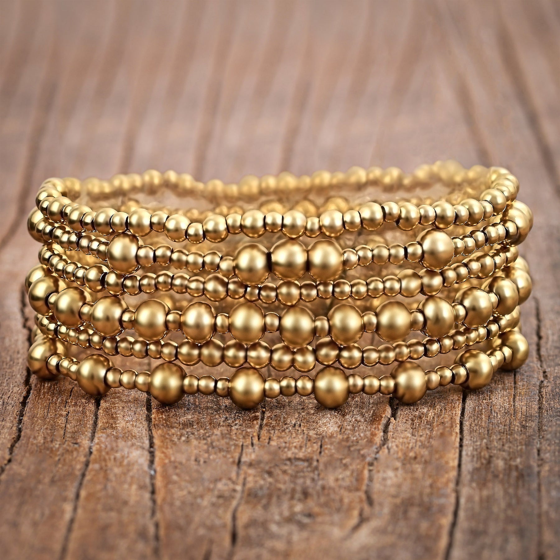 Ensemble de bracelets Golden Demure