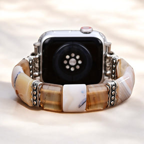 Bracelet extensible en agate Sacred Sands pour Apple Watch