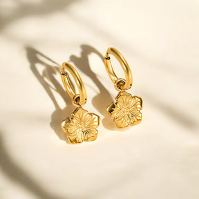 Boucles d'oreilles créoles Bloom Charm