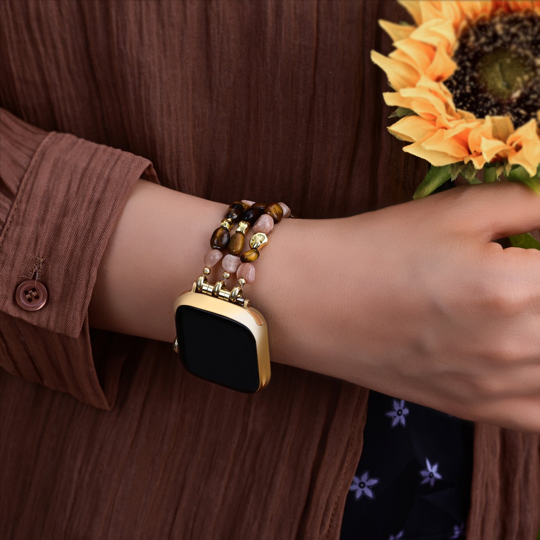 Bracelet Golden Glowcore Stretch Apple Watch