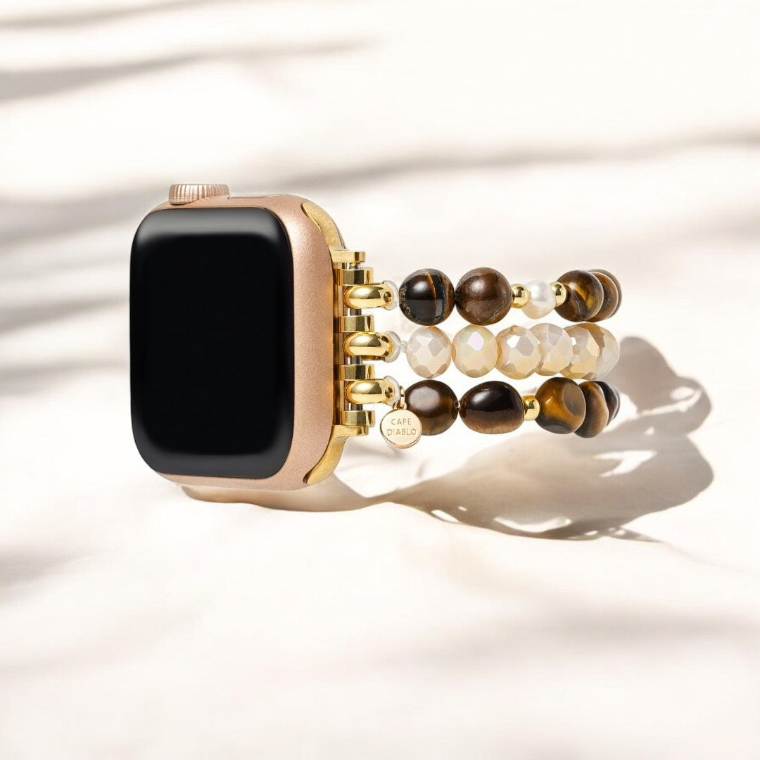 Bracelet Apple Watch Éclat Œil de Tigre