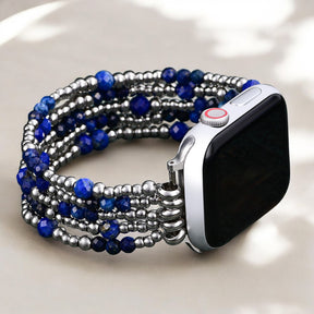 Bracelet extensible argent Azure Serenity pour Apple Watch