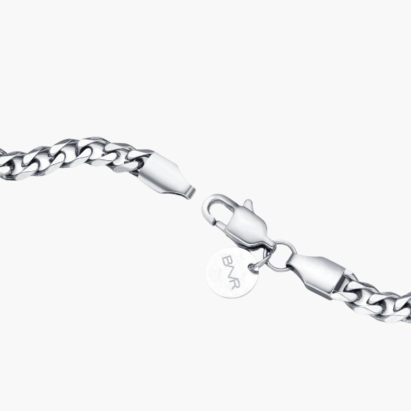 Bracelet cubain (argent) 5mm