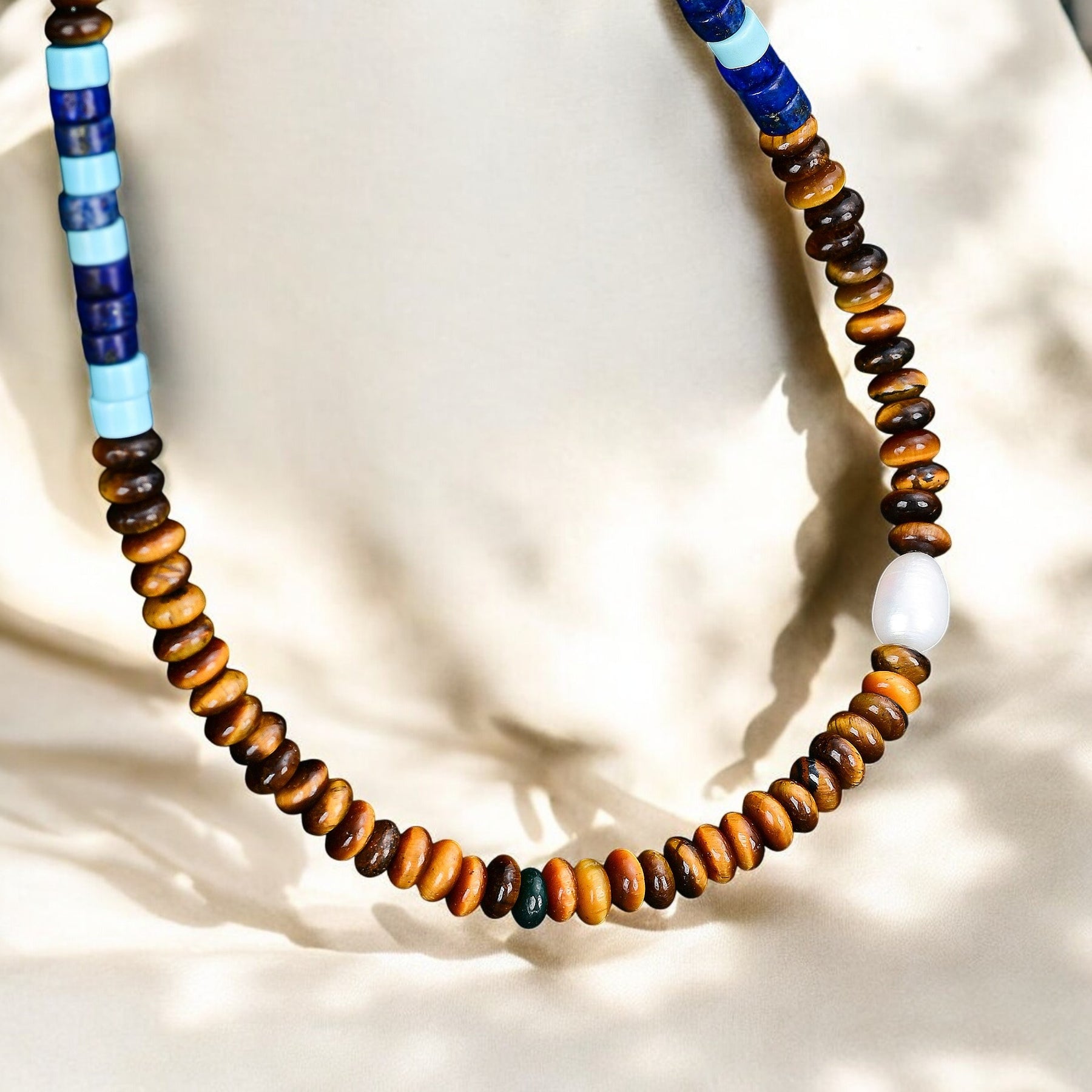 Collier en Terre de Cobalt pour Hommes