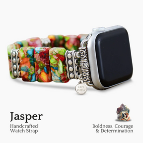 Bracelet Apple Watch extensible à fleurs chic