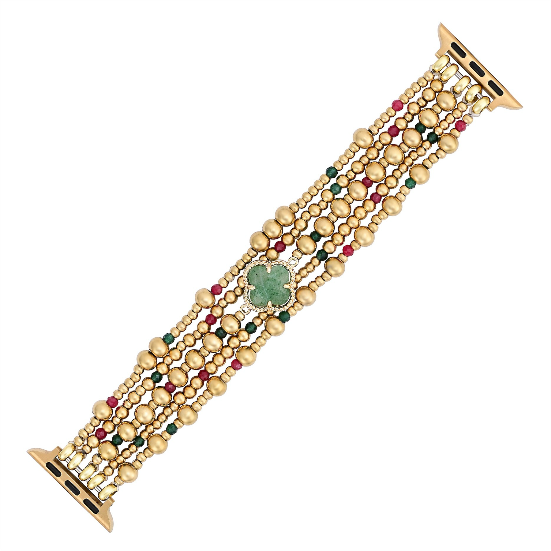 Bracelet de montre extensible Merry Clover Gold Apple Watch