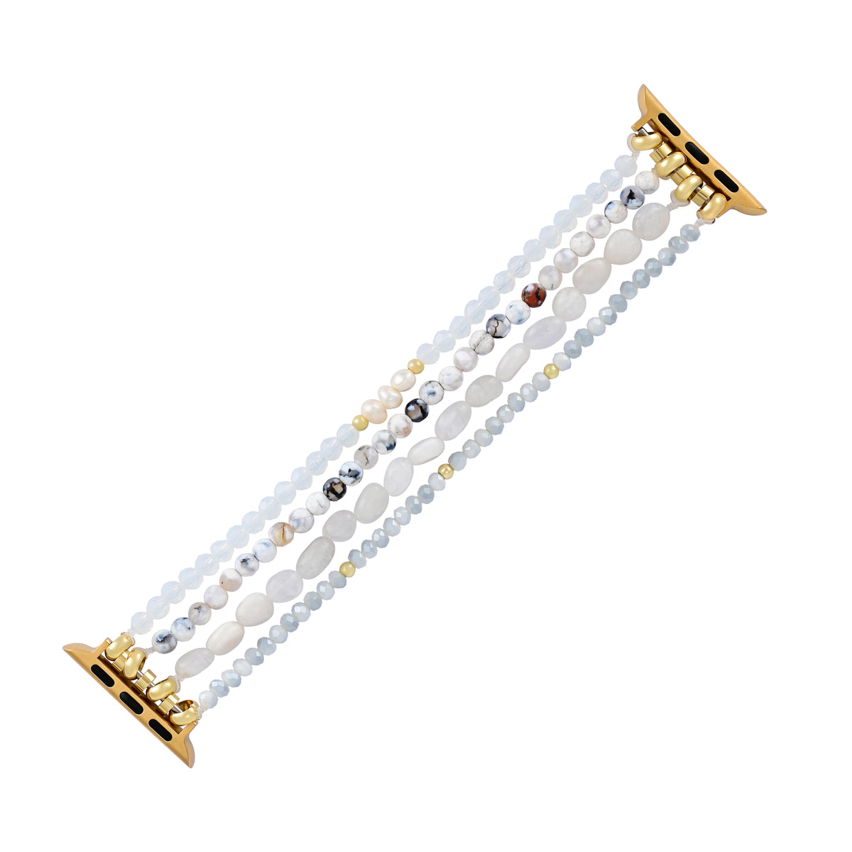 Bracelet Apple Watch Harmonie Agate au Clair de Lune