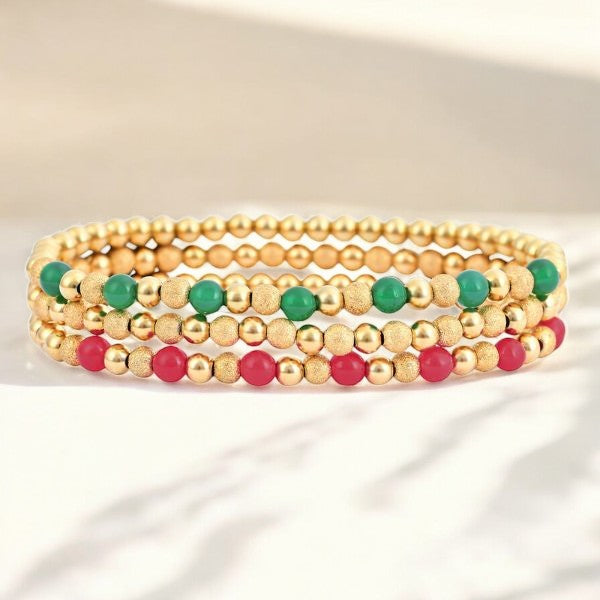 Ensemble de bracelets Élégance festive de Noël