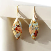 Boucles d'oreilles Terra Hues Leaves Jasper