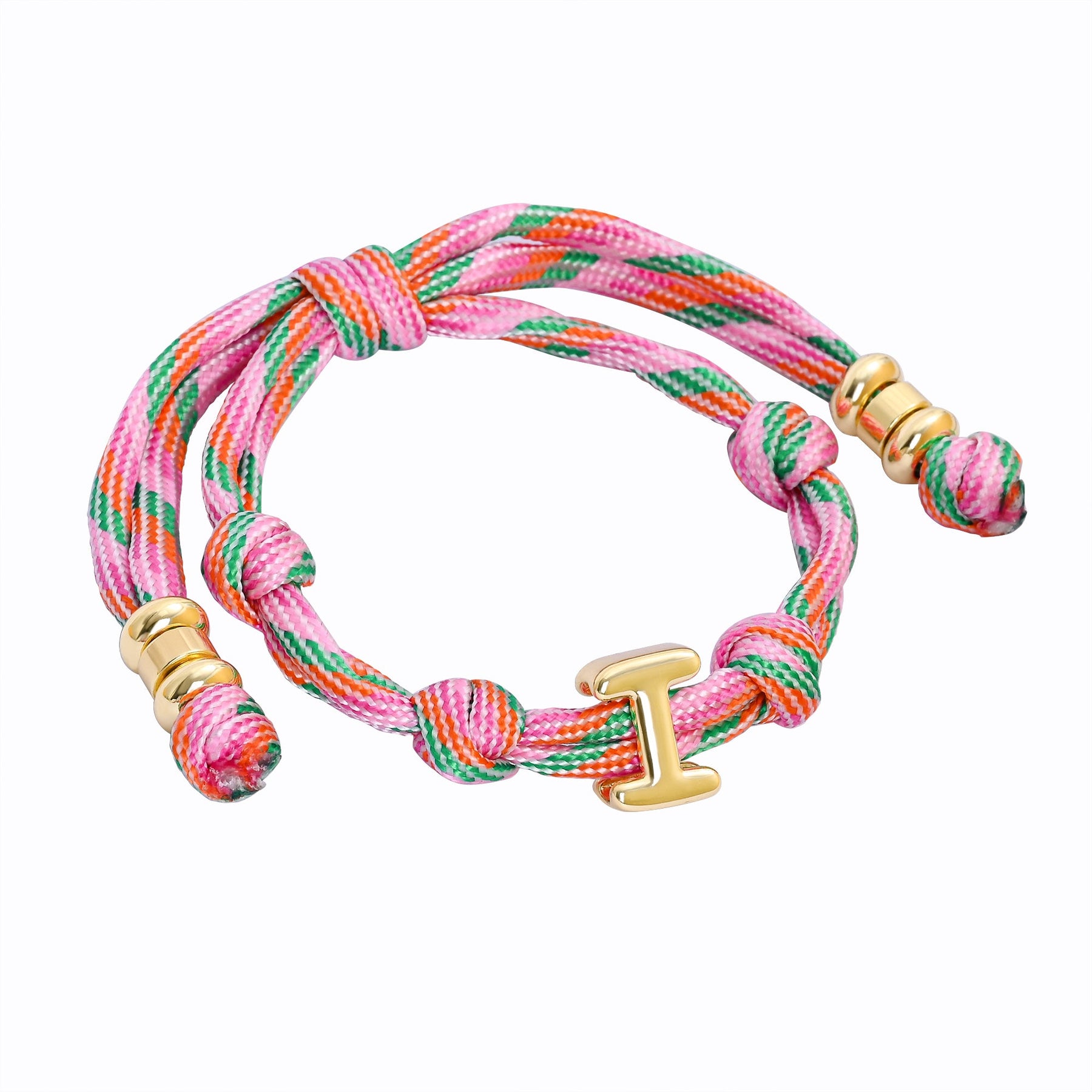 Bracelets à nœud avec initiale