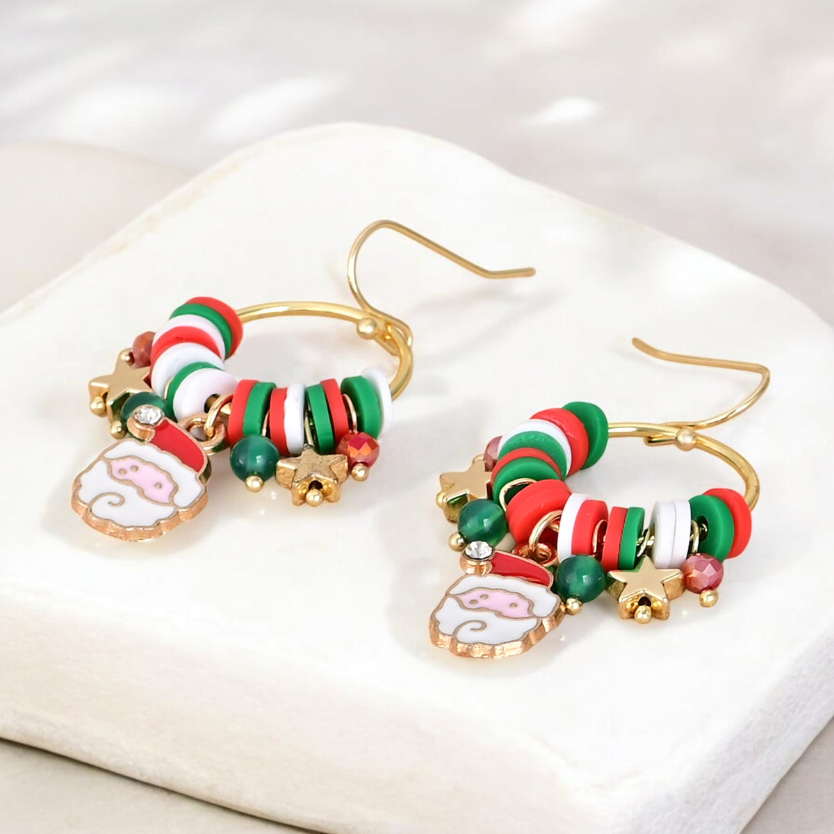 Boucles d'oreilles pendantes Orbite Stellaire du Père Noël