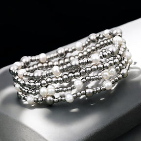Ensemble de bracelets en perles scintillantes