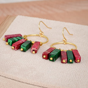 Boucles d'oreilles pendantes Jolly Poinsettia Hues