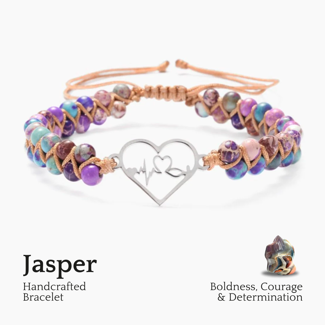 Bracelet de guérison charme battement de cœur