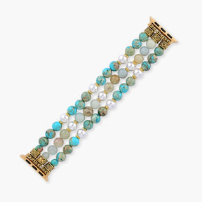Bracelet de montre extensible Ocean Breeze Jasper