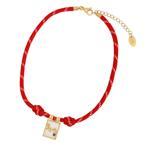 Collier Charme Amour Rouge