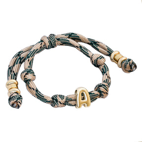 Bracelets à nœud avec initiale