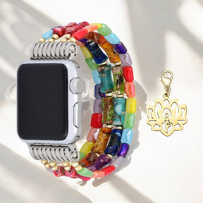 Bracelet Lotus Chakra Stretch Apple Watch