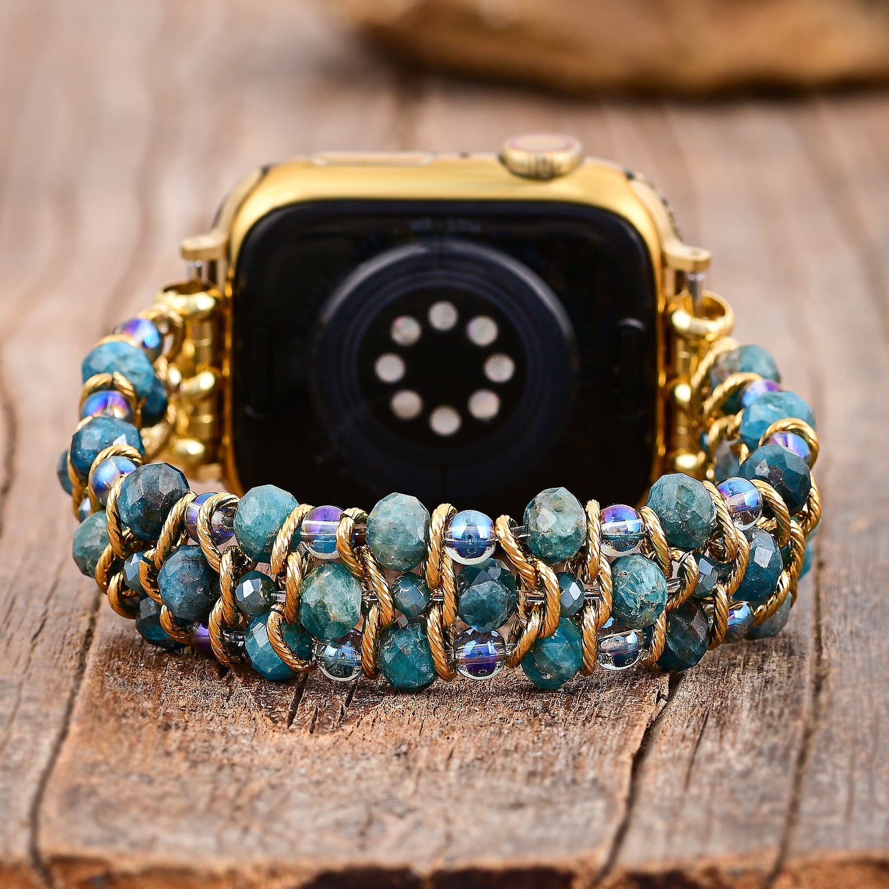 Bracelet Apple Watch tressé Crystal Shores