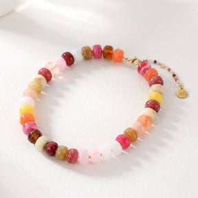Collier imposant aux teintes chaleureuses de l’automne