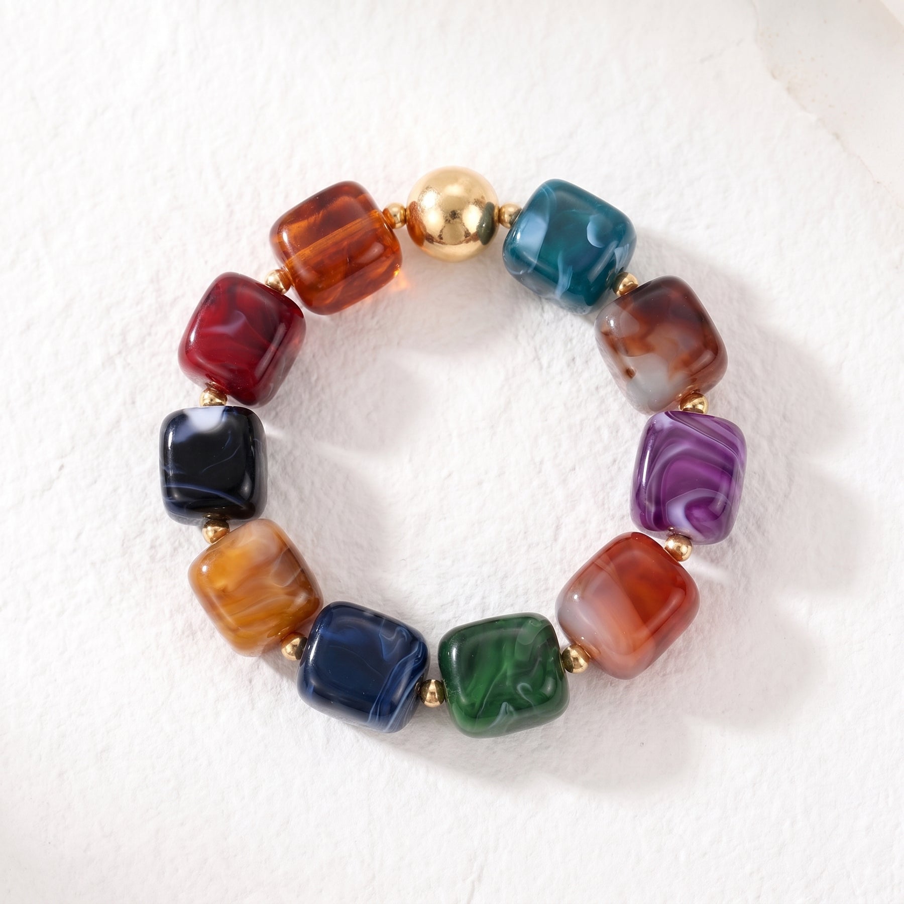 Bracelet chunky multicolore mystique