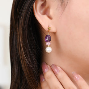 Boucles d'oreilles Amethyst Glow