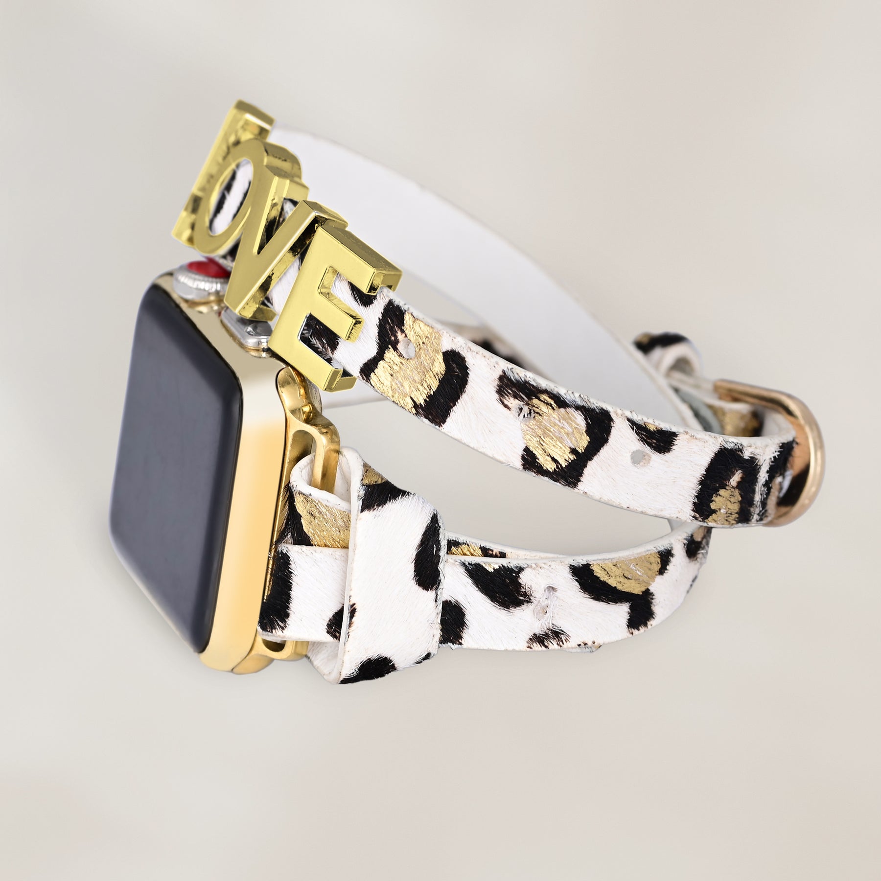 Bracelet Apple Watch en cuir Love Safari