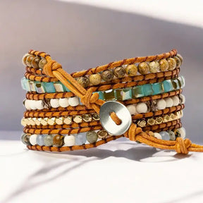 Bracelet en pierre Jaspe Terre Bleue