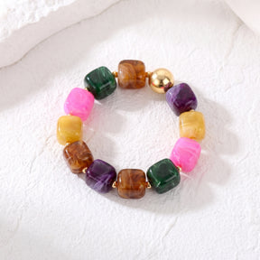Bracelet chunky multicolore Golden Tropics