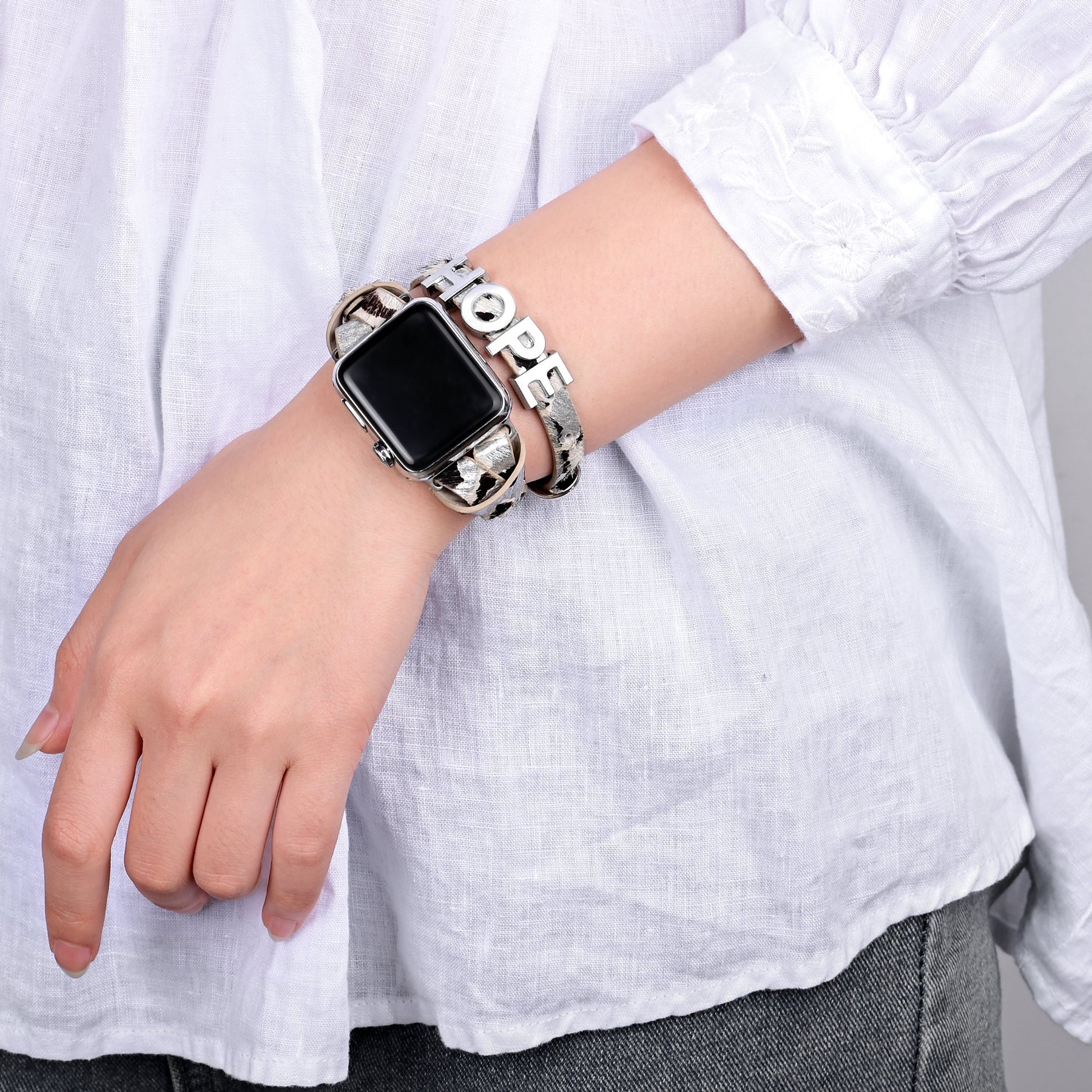 Bracelet Apple Watch en cuir Hope Safari