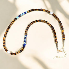 Collier en Terre de Cobalt pour Hommes