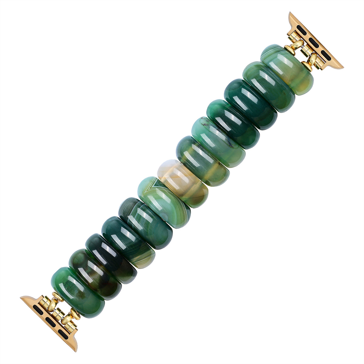 Bracelet extensible en agate Emerald Grove pour Apple Watch