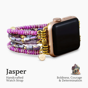 Bracelet Apple Watch extensible violet Aurora