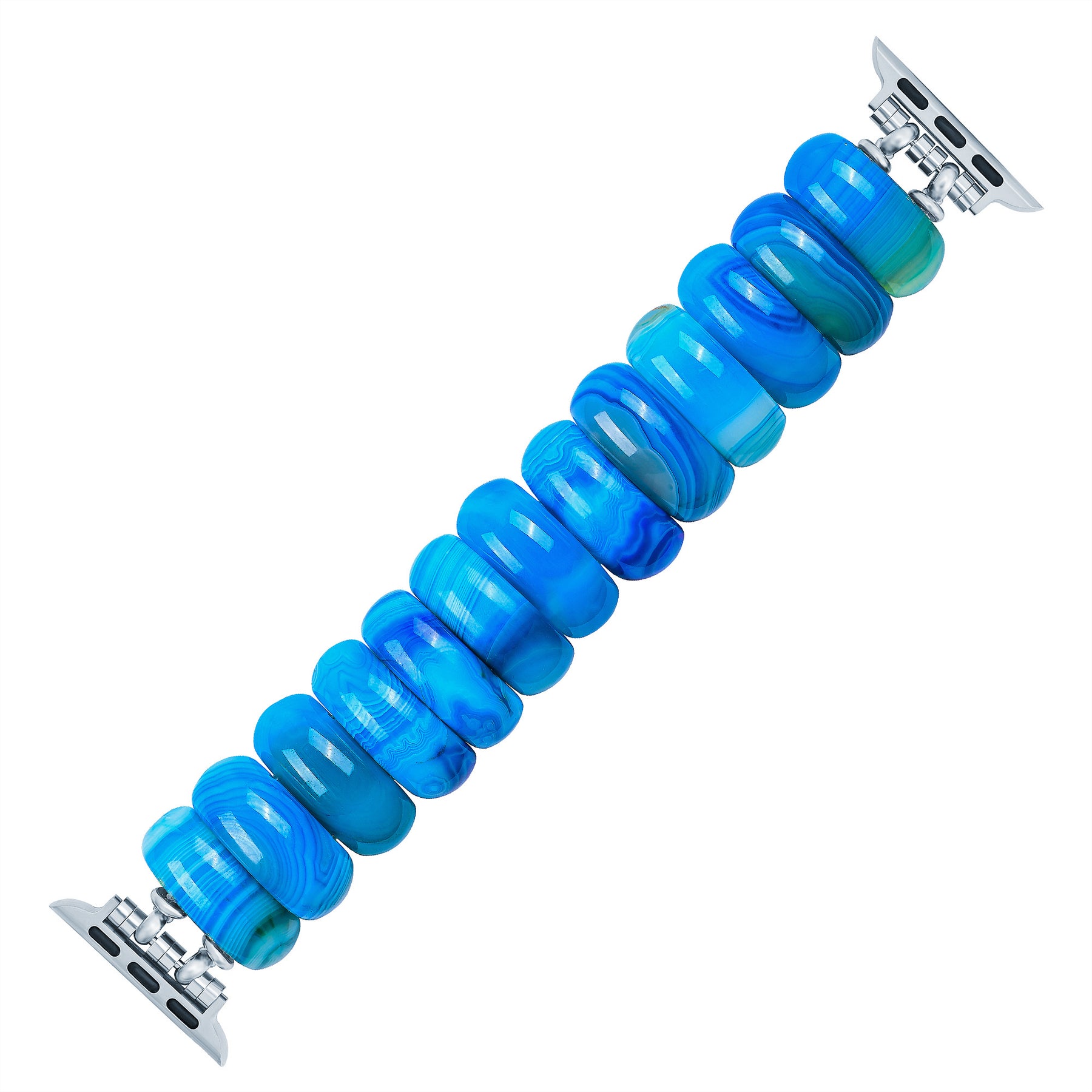 Bracelet extensible en agate Ocean Essence pour Apple Watch
