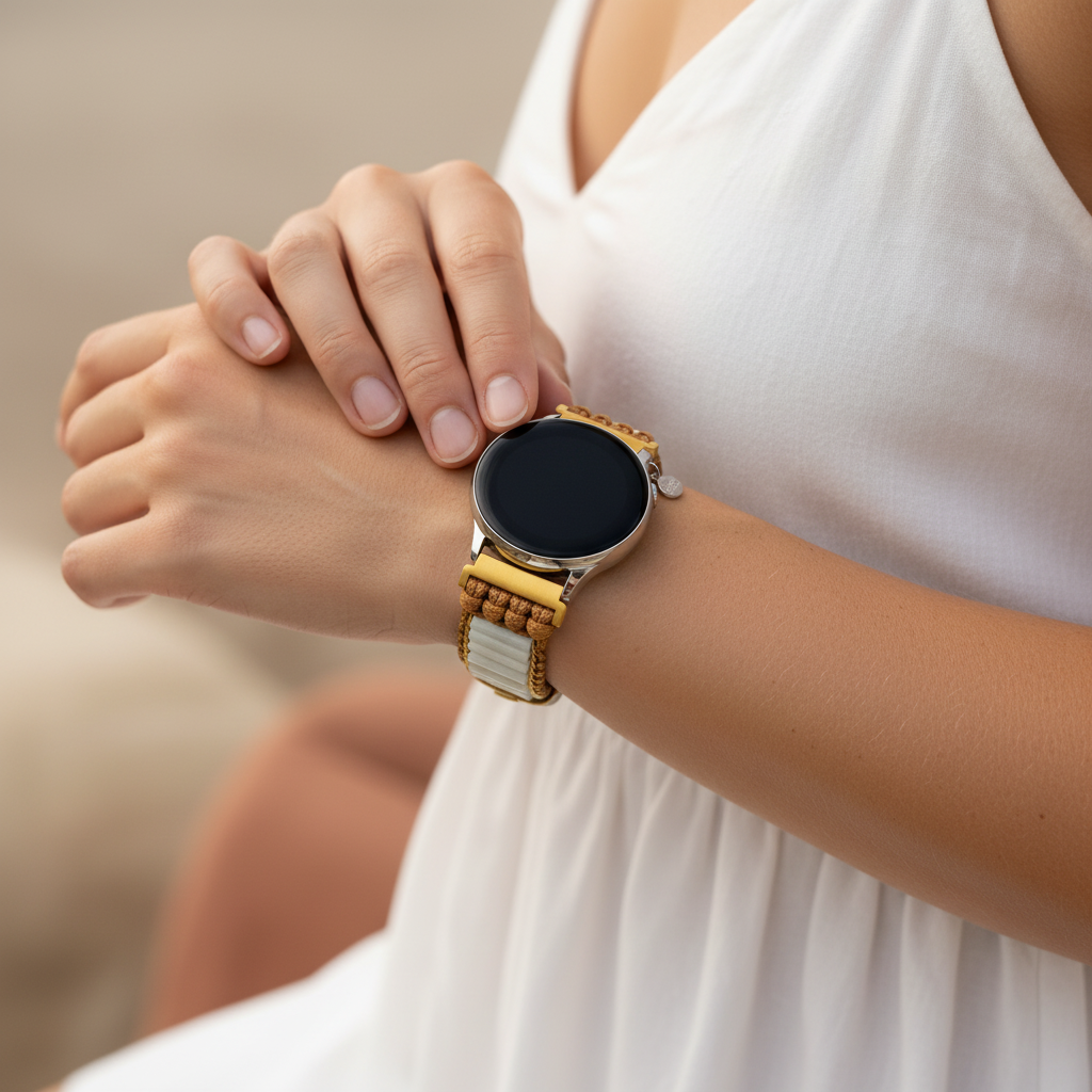 Bracelet de montre Samsung Galaxy en amazonite protection