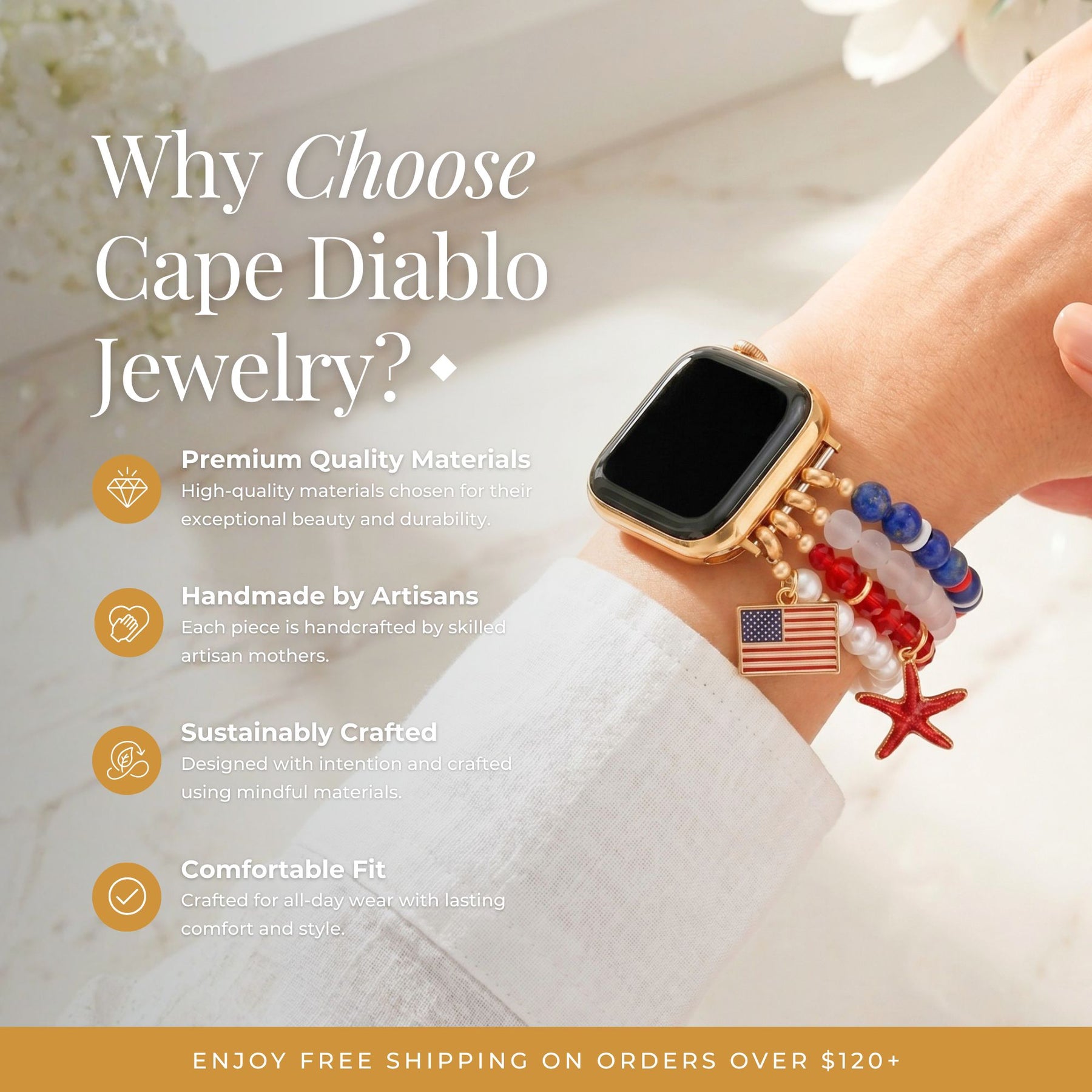 Bracelet extensible American Dream pour Apple Watch